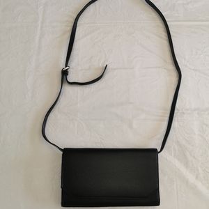Nordstrom Black Leather Crossbody Bag